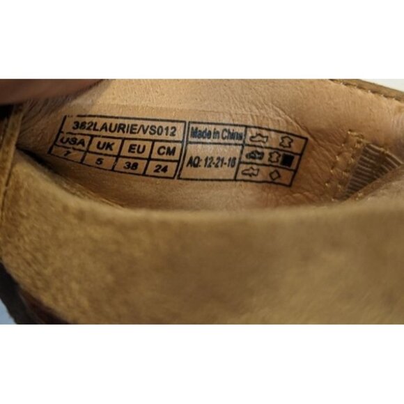 Vionic Noble Brown Laurie Wedge Sandals Tan Size 7 Comfort Beachy - Picture 14 of 15